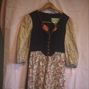 Young Edwardian front lace up dress